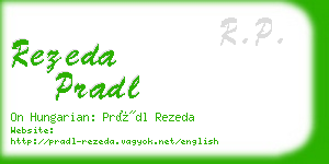 rezeda pradl business card